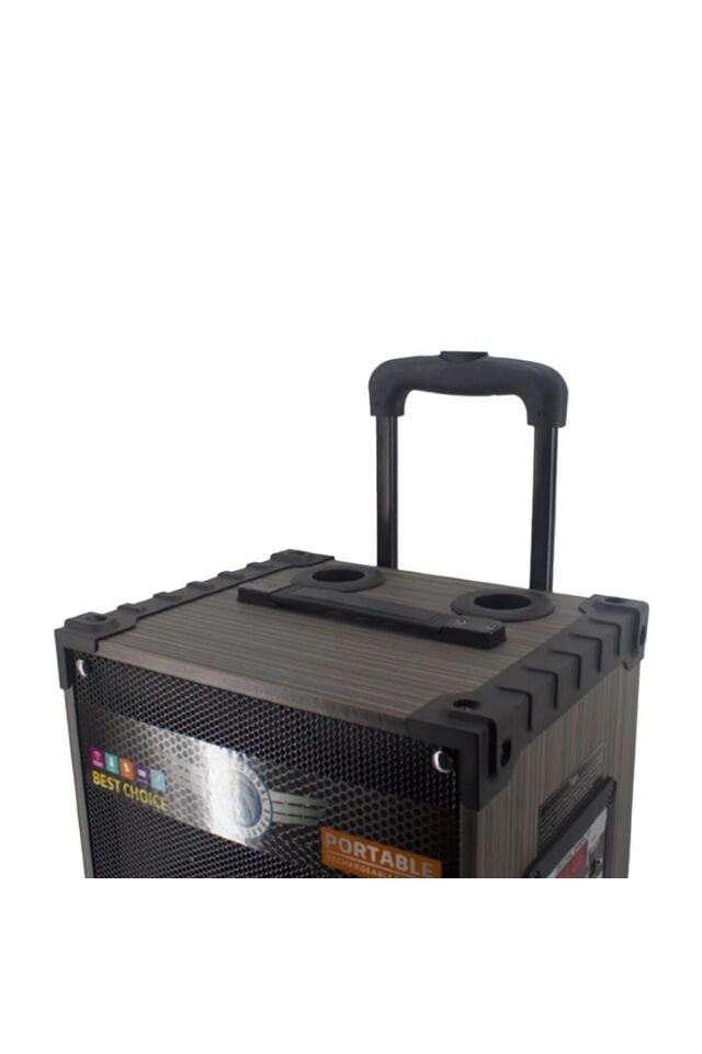 GEDI-G LT-910 SüperBass'lı Kumandalı,Şarjlı Çift Mikrofonlu Taşınabilir Hoparlör Sistemi