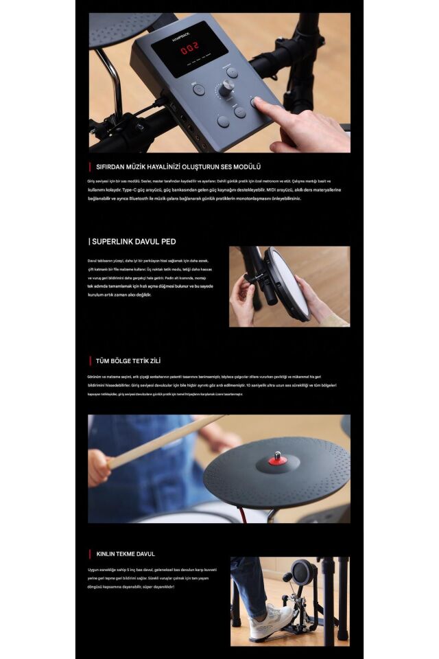 HAMPBACK MK-0 PLUS Elektronik Davul
