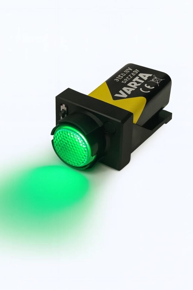 Ritme Duyarlı Yeşil Renk 1W Darbuka Işığı (Pil Dahil)