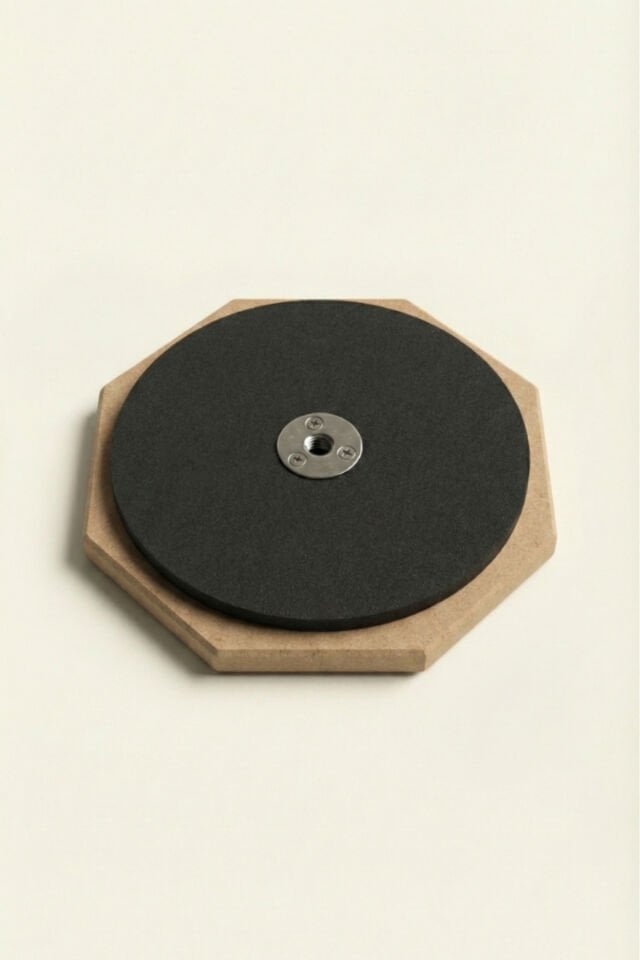 Bateri Davul Drum Pratik Çalışma Pedi Pad Mavi ( 1 Çift Baget + Kılıf Hediye )