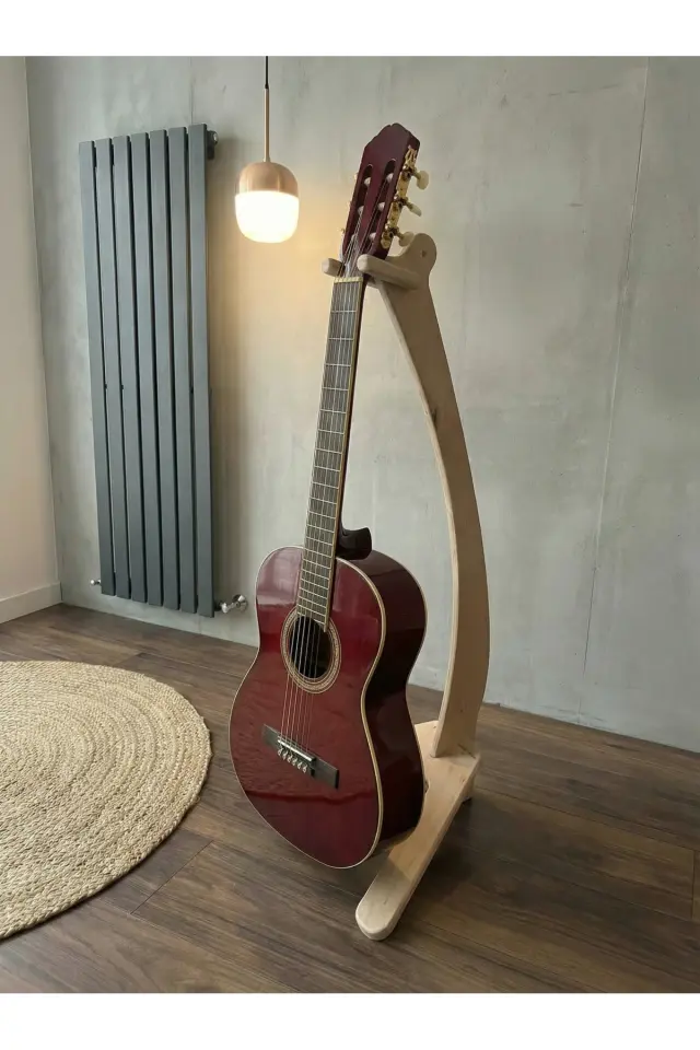 MNT02 Ham Ahşap Tasarım Gitar Enstrüman Sehpası Ayaklık