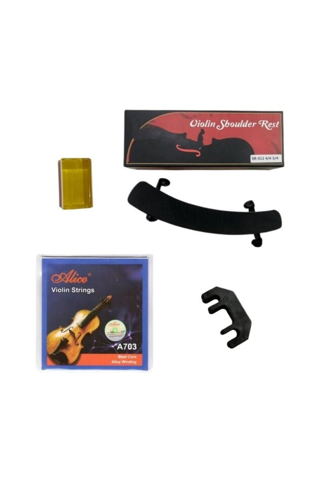 KEMAN YASTIĞI + KEMAN TELİ + REÇİNE+ KEMAN SUSTURUCUSU KOMPLE SET