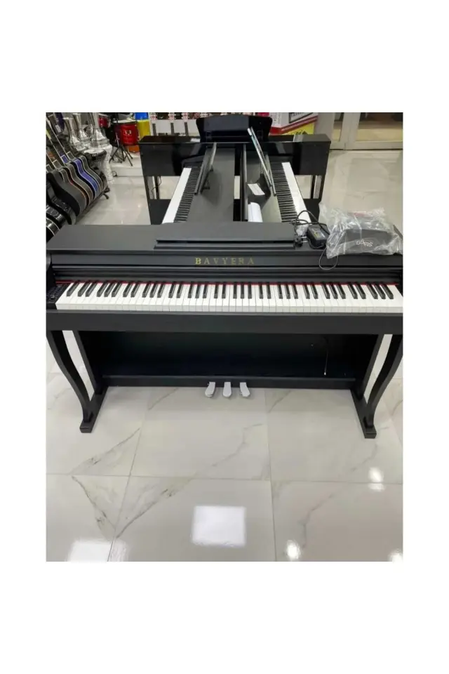 SP064 Siyah Dijital Piyano (Tabure Hediyeli)