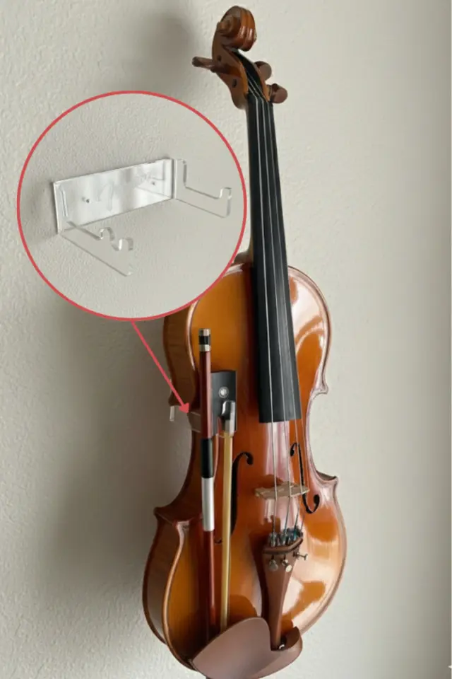 Şeffaf Keman Duvar Askısı Standı Aparatı Keman Standı