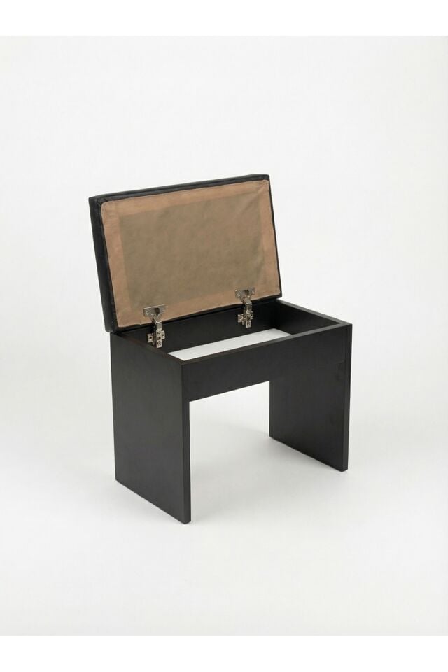 Montavo Sandıklı Piyano Taburesi Siyah