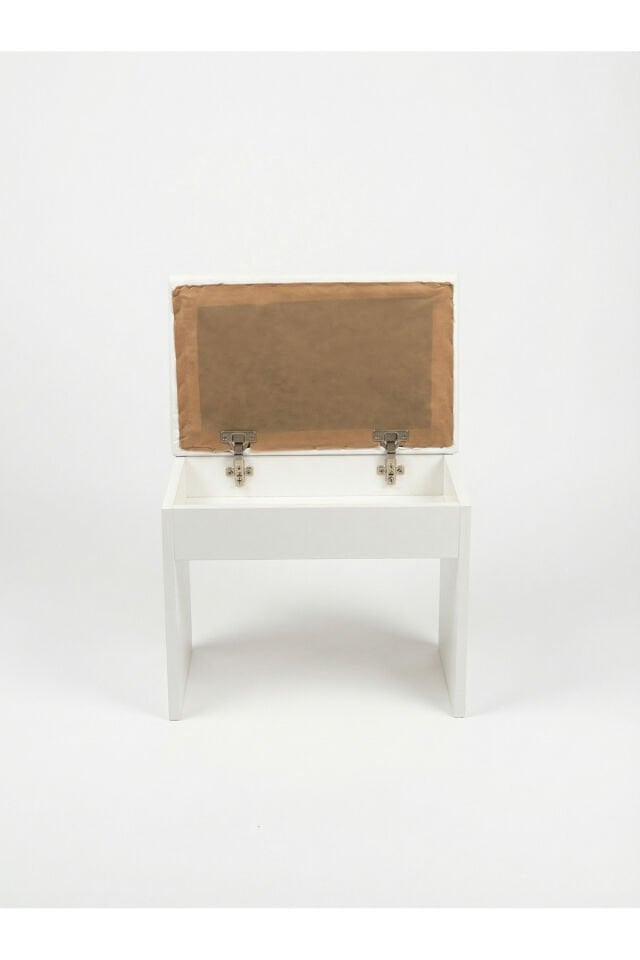 Montavo Sandıklı Piyano Taburesi Beyaz