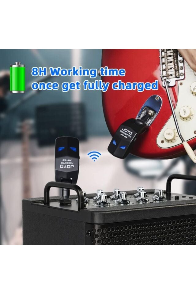 JW-03 2.4G Wireless Gitar kablosuz gitar verici alıcı dijital ŞARJLI