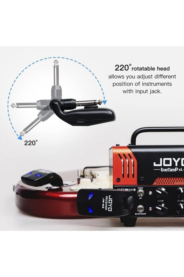 JW-03 2.4G Wireless Gitar kablosuz gitar verici alıcı dijital ŞARJLI