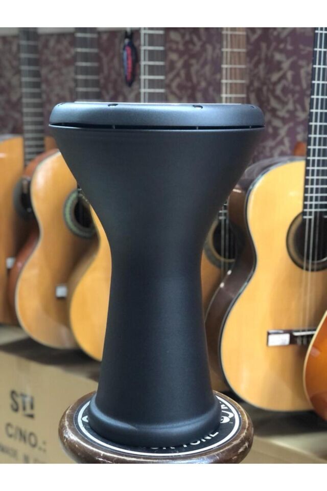 Alüminyum Döküm Siyah Mat Boyalı Darbuka/Çömlek