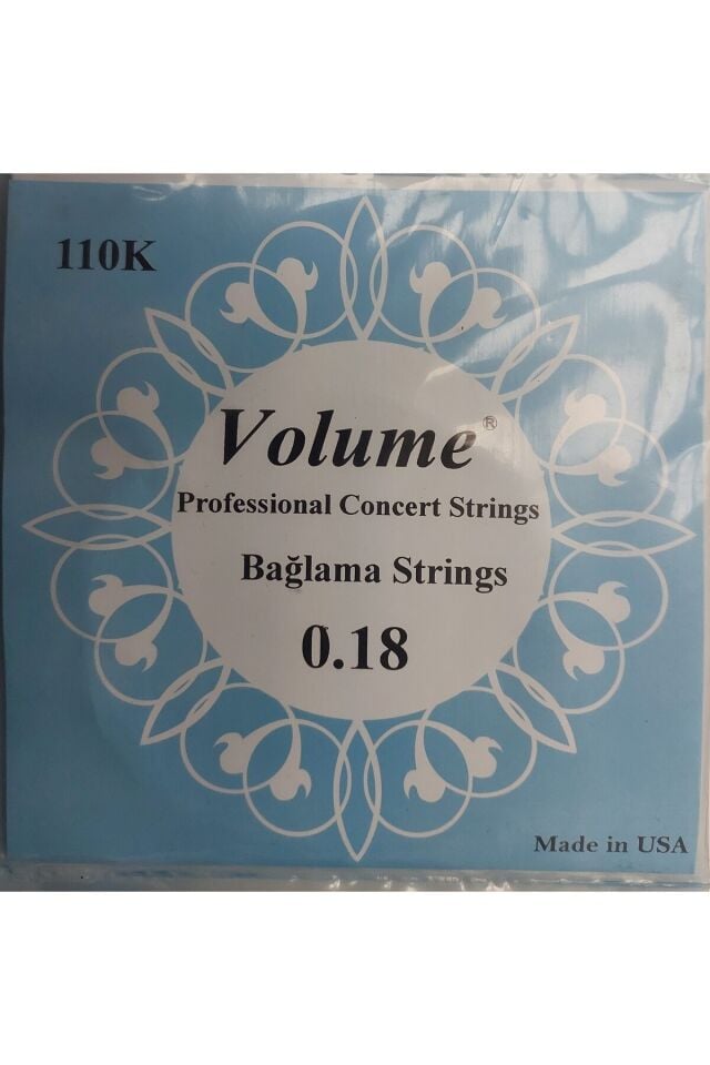 110K Kısa Sap Bağlama Teli 0.18 Concert Serisi - Profesyonel Konser Teli