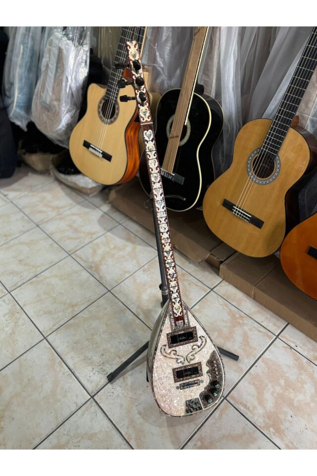 Sebo Elektro Profesyonel Uzun Sap Saz Bağlama Bağlaması Pedli Bağlama Kılıfı