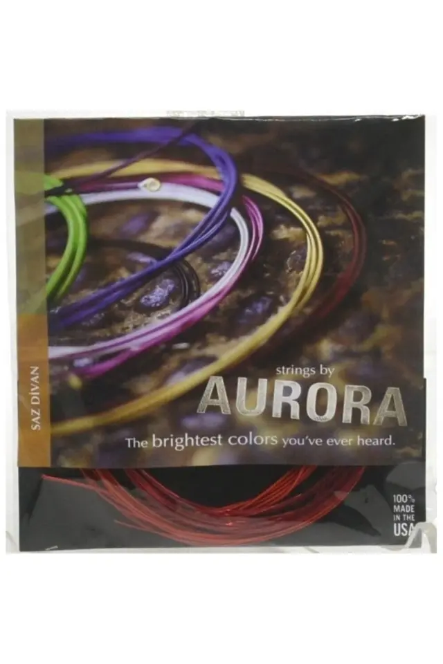 Kırmızı Renk Profesyonel 0.22 Numara Divan Saz Teli-mızrap Hediyeli