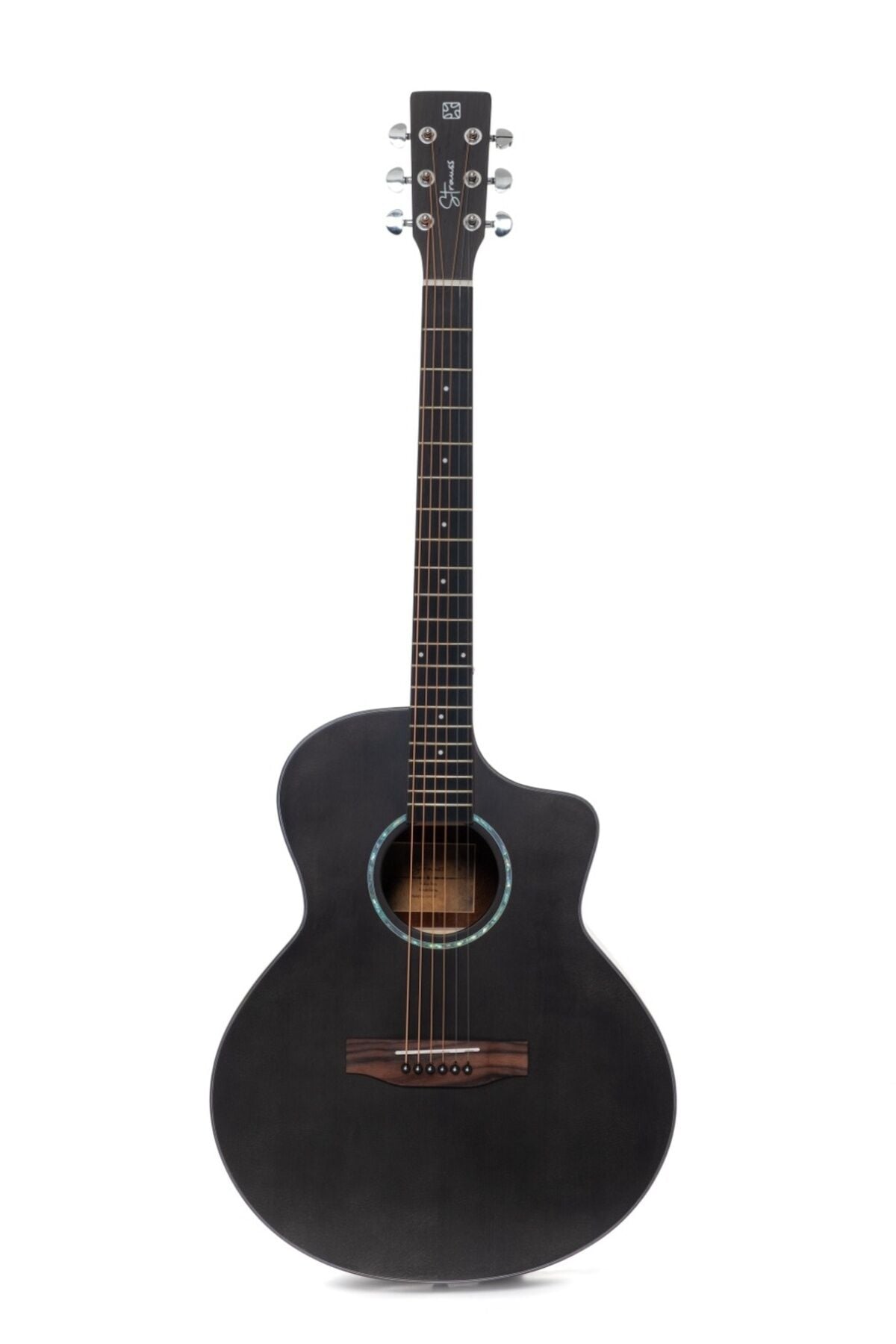 Strauss SAC-JF-BK EQ Elektro Akustik Gitar Siyah Siyah