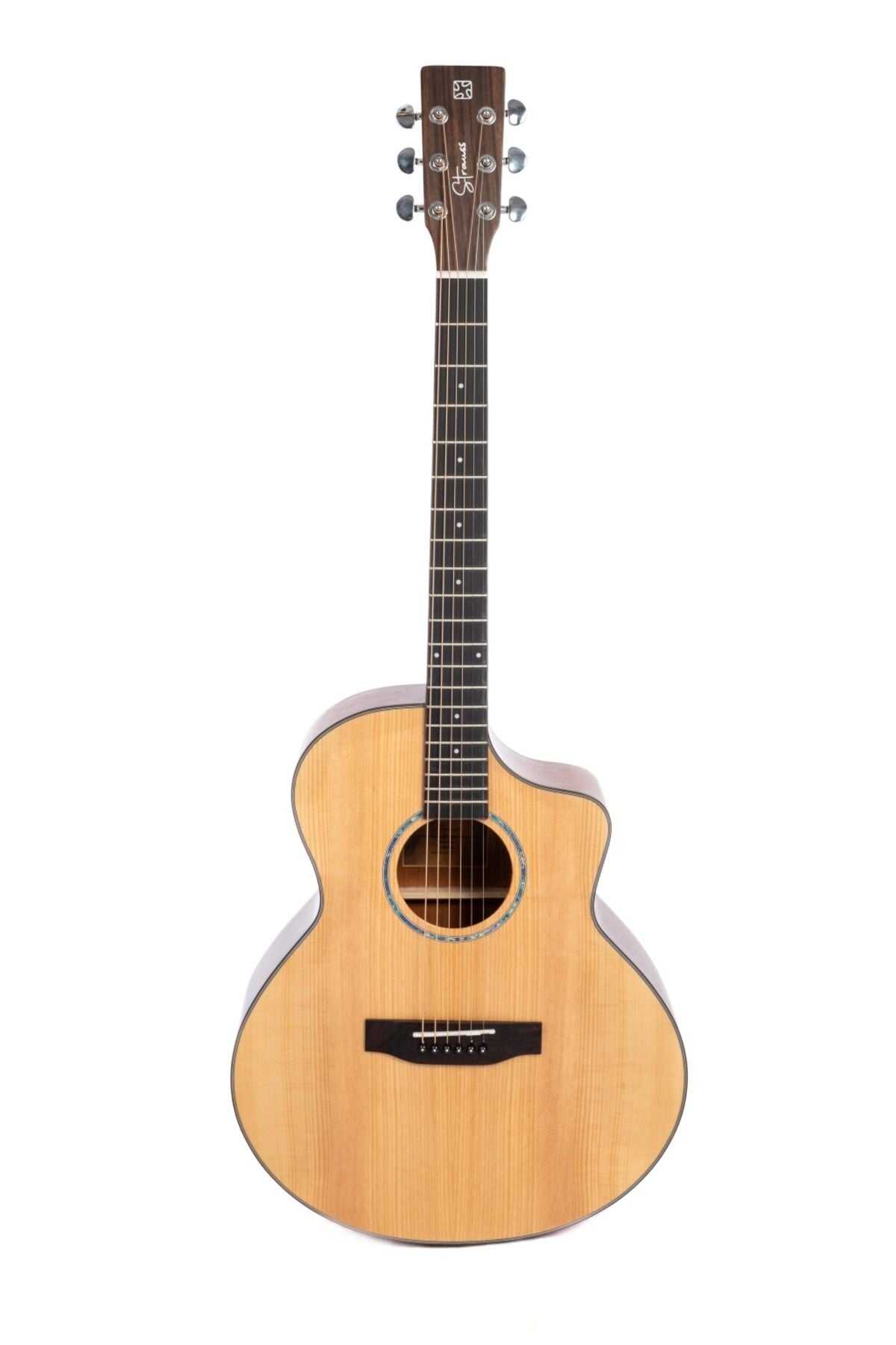 Strauss SAC-JF-N EQ Elektro Akustik Gitar Naturel Bej