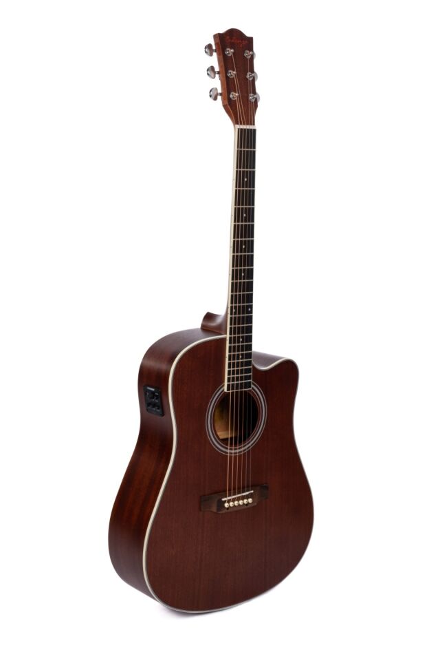 Cadenza MOD A-204EQ Elektro Akustik Gitar - MAUN Kahverengi