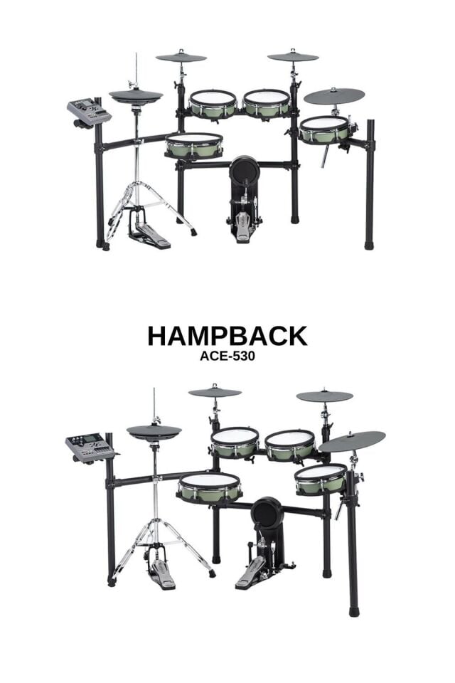 HAMPBACK ACE 530 Elektronik Davul Siyah