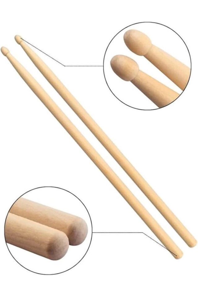 5A Form Standart Bateri Çubuğu - Davul Bageti (Kaliteli)