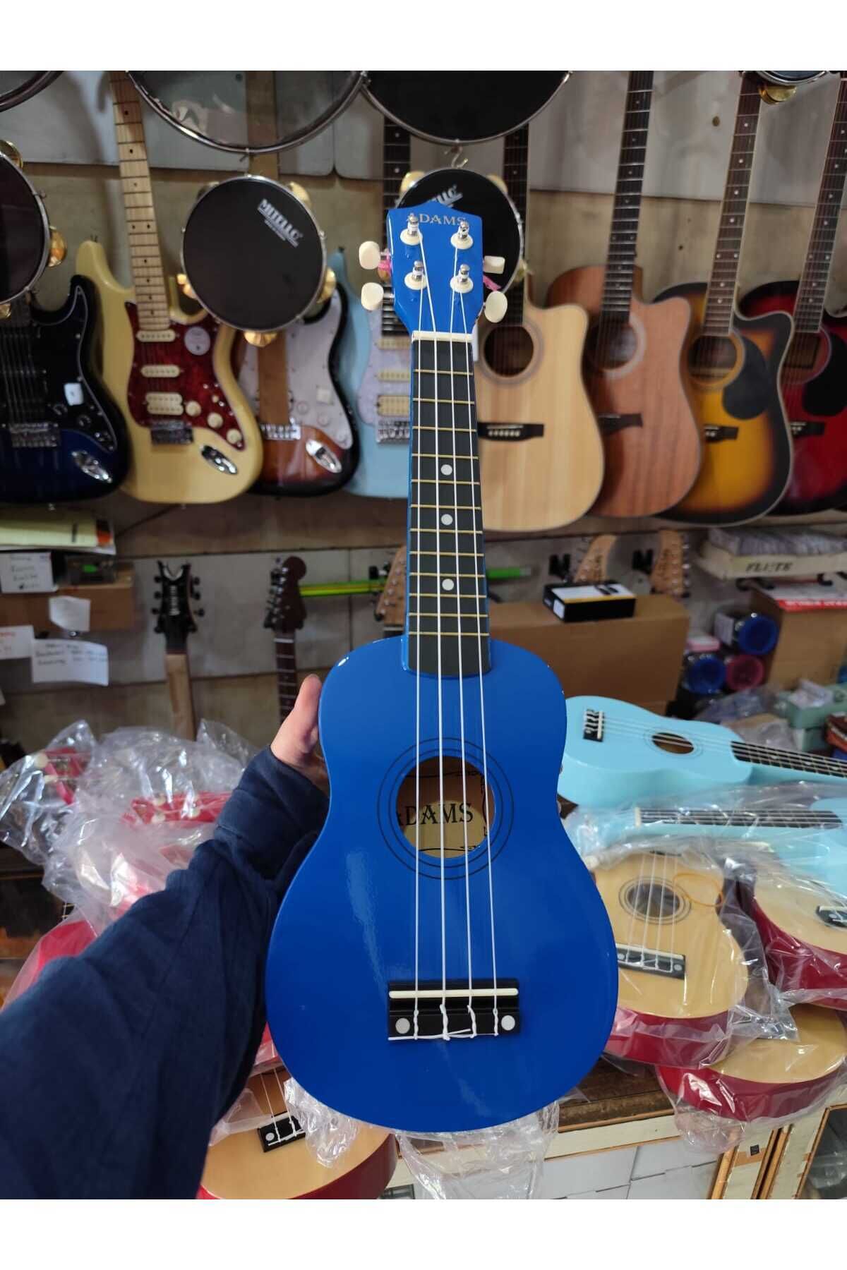 Soprano Ukulele Mavi 4 Telli Çocuk Ukulele Mavi