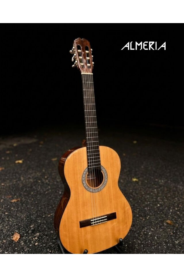 AL44NT SILVA Natürel Klasik Gitar 4/4 Yetişkin Boy Sap Ayarlı Natürel