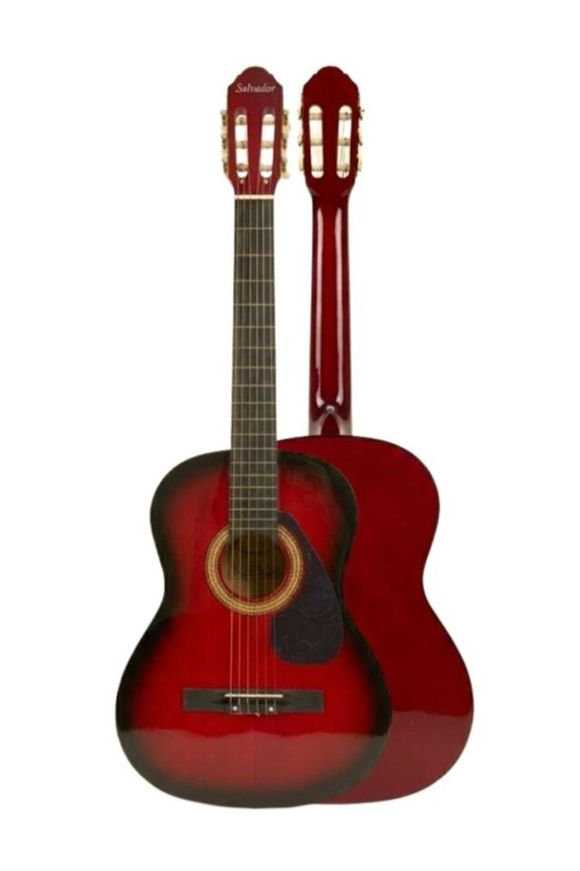 ATL441708 Klasik Gitar 4/4 Yetişkin Boy Sap Ayarlı Full Set Kırmızı
