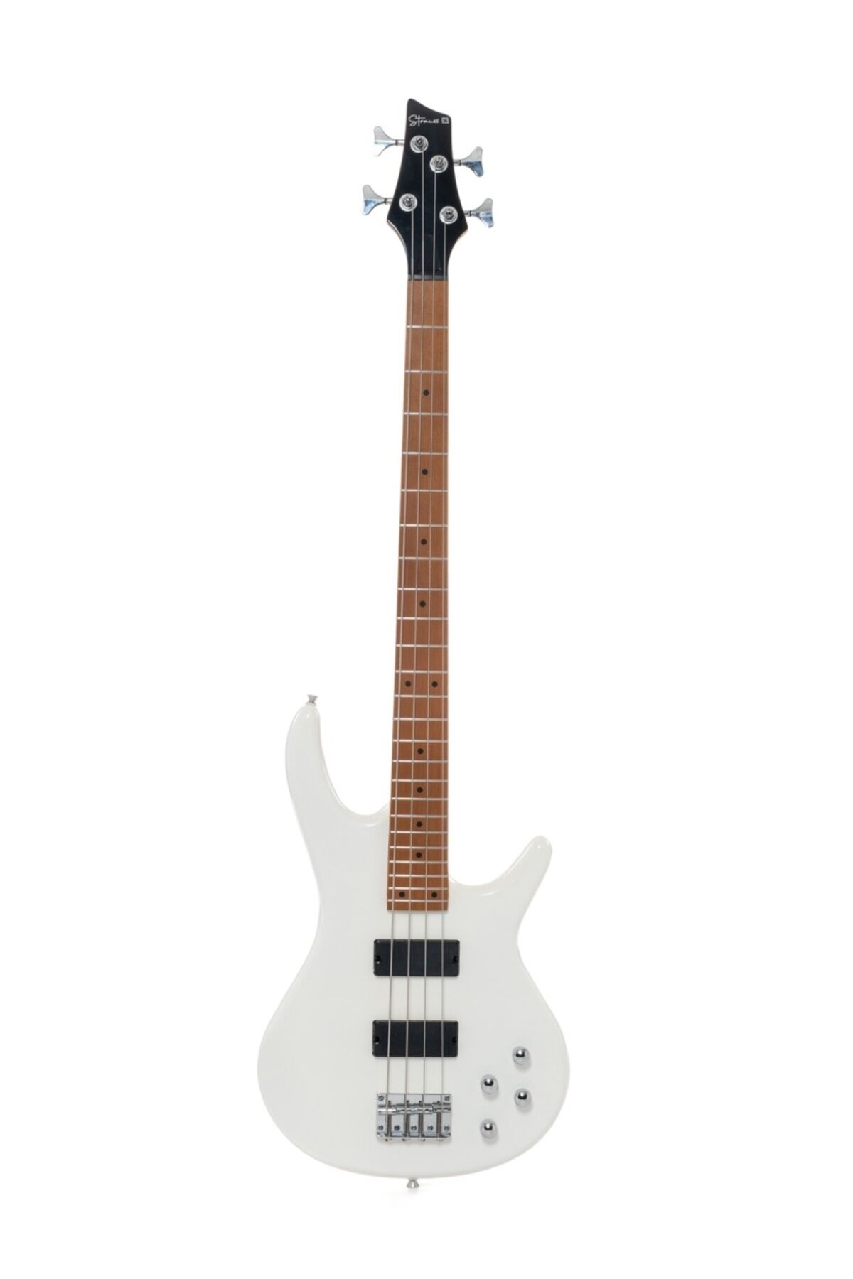 Strauss BSH-224 Bas Gitar HH Beyaz