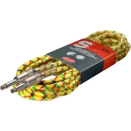 SGC6VT Yl 6m. Vintage Gitar Kablosu