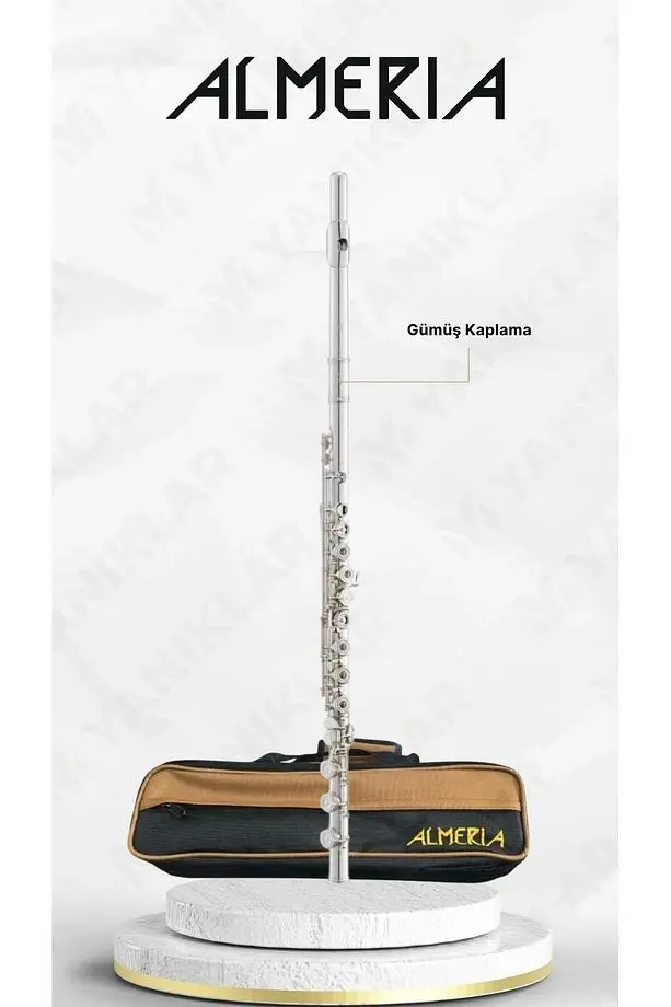 SLV-312 Profesyonel Gümüş Kaplama Yan Flüt