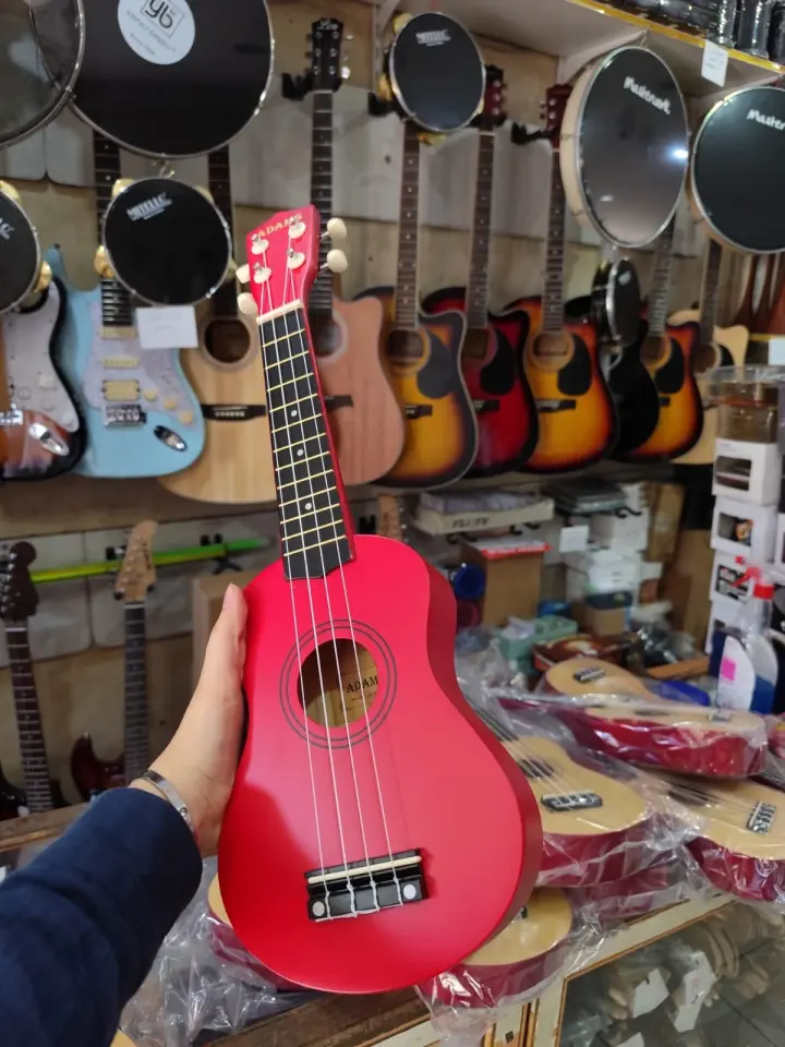 Soprano Ukulele Kırmızı 4 Telli Çocuk Ukulele