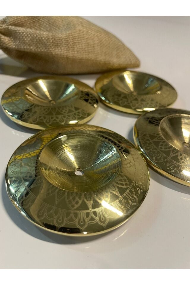 İsme Özel Oryantal Parmak Zil Pirinç Döküm 480gr (Lastik Dahil , Büyük Boy ) Sarı