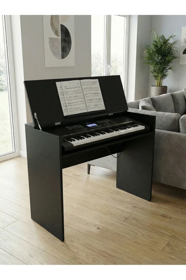 PS98 PS68 NEM 3100 Kapaklı Notalık Tuş Hassasiyetli Org Ahşap Org Sehpası Org Standı Klavye Sehpası