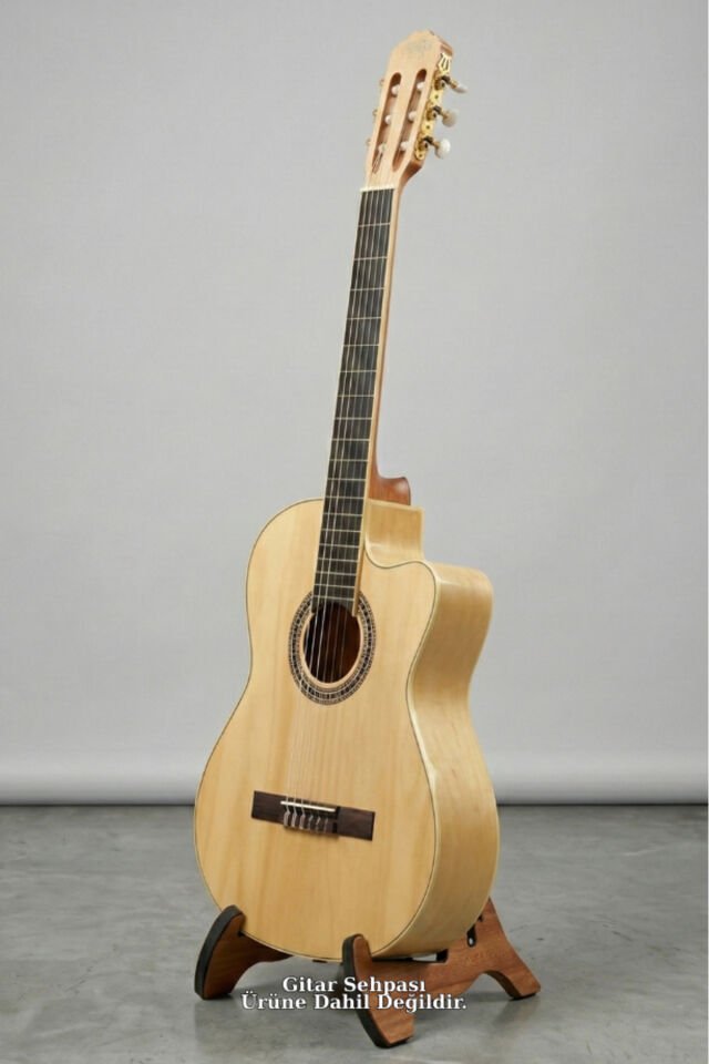 QCG2301PNT CROSS Elektro Klasik Gitar (Pedli Kılıf ile Gönderim Yapılmaktadır.) Kahverengi