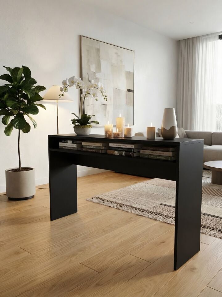 Montavo Kapaklı Notalıklı Ahşap Org Sehpası (CT-X700 CT-S300 PS98 / PS68 / NEM-3100 Uyumlu) Siyah