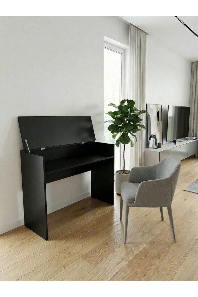 Montavo Kapaklı Notalıklı Ahşap Org Sehpası (CT-X700 CT-S300 PS98 / PS68 / NEM-3100 Uyumlu) Siyah