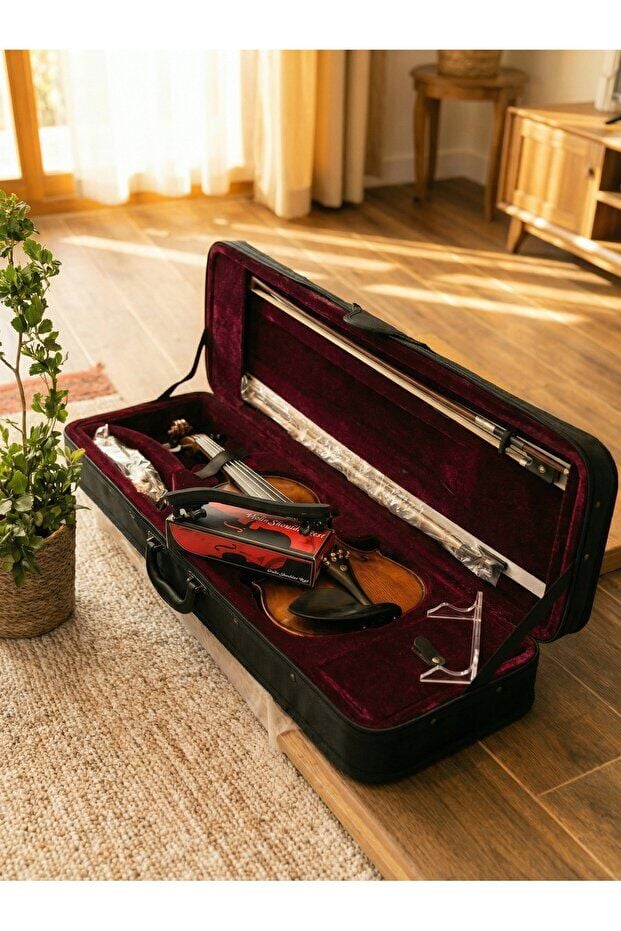 Vivaldi VL-904A 4/4 Keman Seti Premium - Duvar Askısı, Yastık, Reçine Dahil