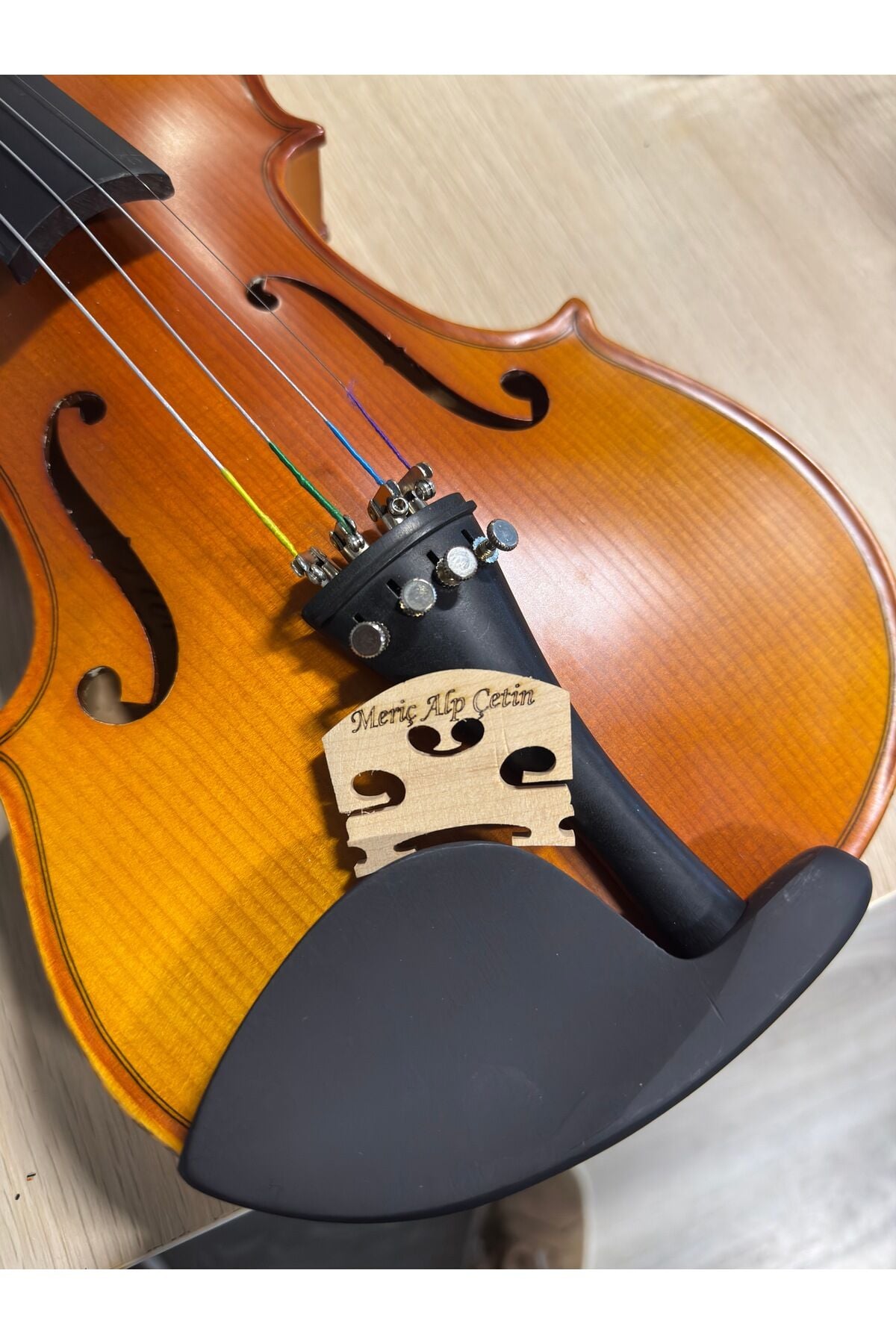 İSME ÖZEL - Keman Köprüsü 4/4 Kelebek Ağacı