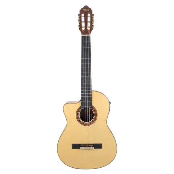 VC304CEL Solak Elektro Klasik Gitar,solak Cutaway(Kılıf Hediye)