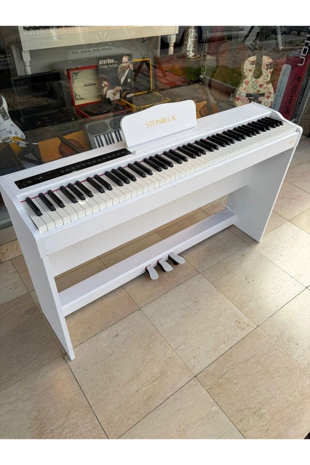 STEİNBECK SP-022 Dijital Piyano Beyaz (Tabure + Kulaklık Hediyeli) Beyaz