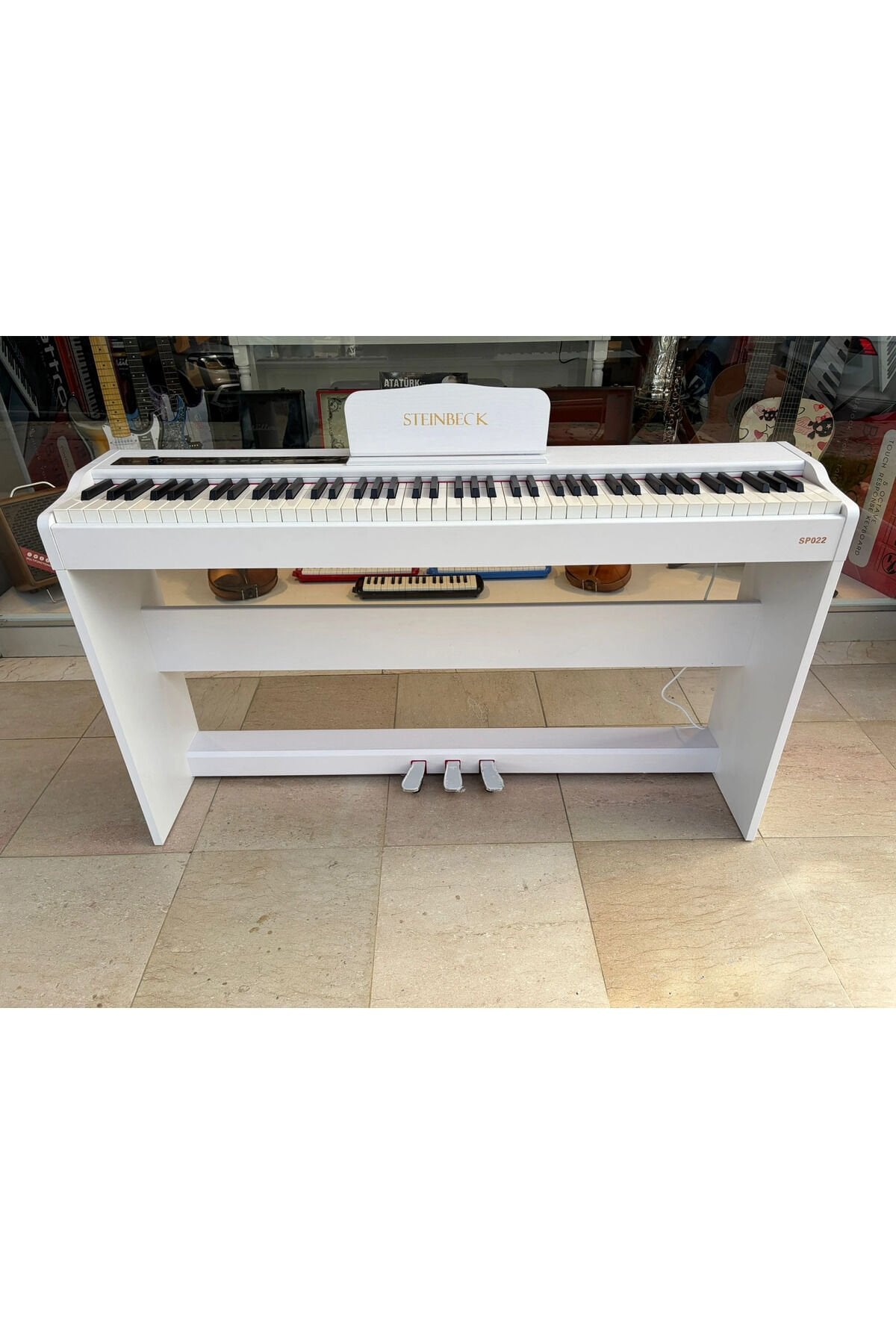STEİNBECK SP-022 Dijital Piyano Beyaz (Tabure + Kulaklık Hediyeli) Beyaz