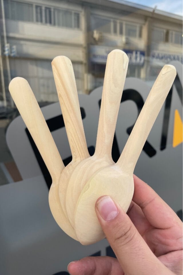 Ankara Şimşir Oyun Kaşığı Takımı-İsme Özel