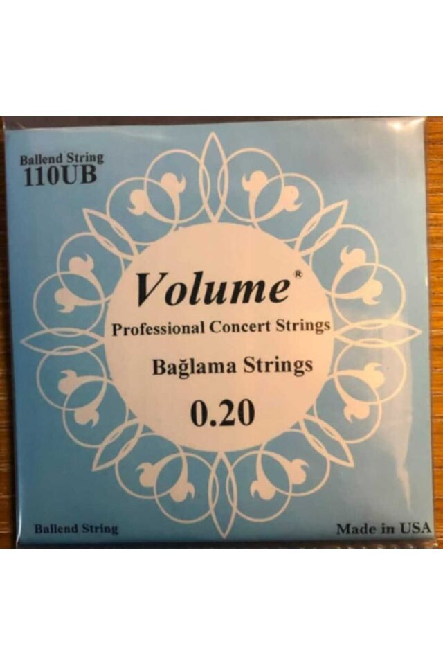 110UB Boncuklu Uzun Sap Bağlama Teli 0.20 Concert Serisi - Profesyonel Konser Teli