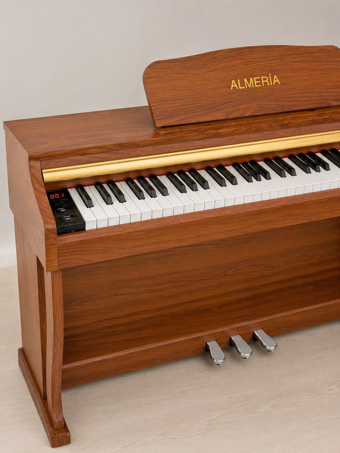 Almeria ALC-91 Dijital Piyano (Tabure + Kulaklık Hediyeli) Kahverengi