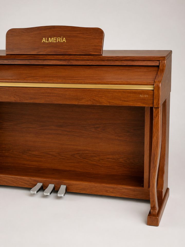 Almeria ALC-91 Dijital Piyano (Tabure + Kulaklık Hediyeli) Kahverengi