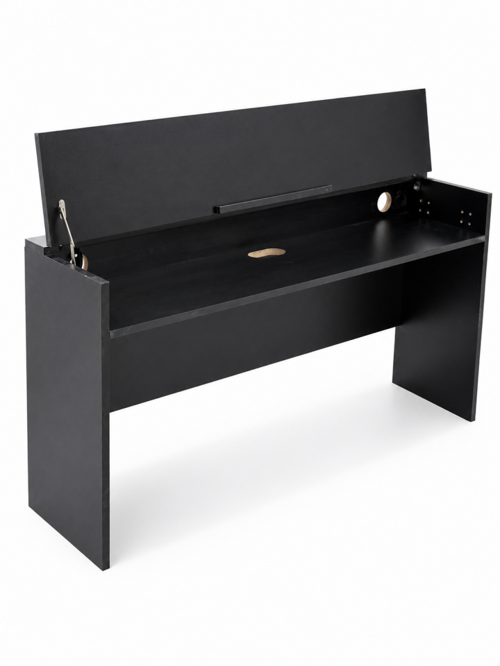 CDP-S110 / CDP-S360 / PX-S1100 Uyumlu Kapaklı Dijital Piyano Sehpası — Siyah / Beyaz