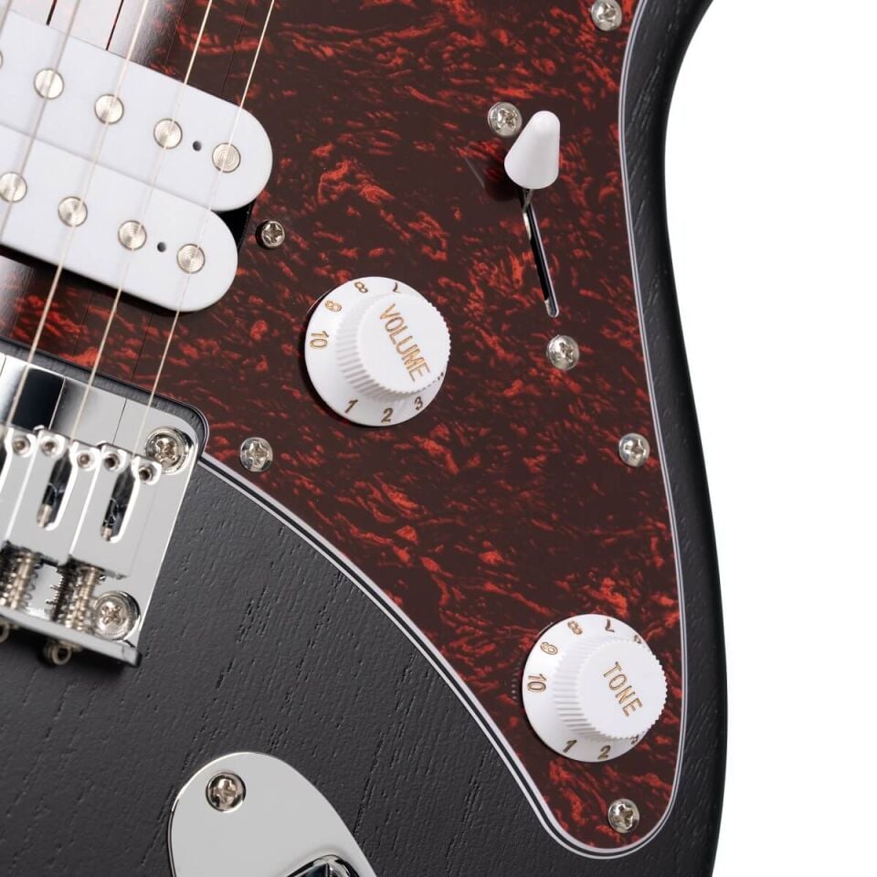 CORT G100HHOPB Elektro Gitar - Open Pore Black (H-H)