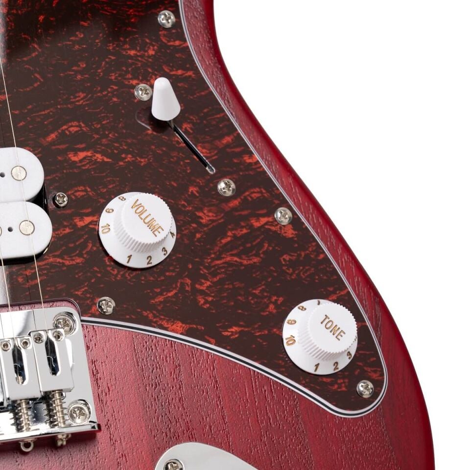 CORT G100HHOPBC Elektro Gitar - Open Pore Black Cherry (H-H)