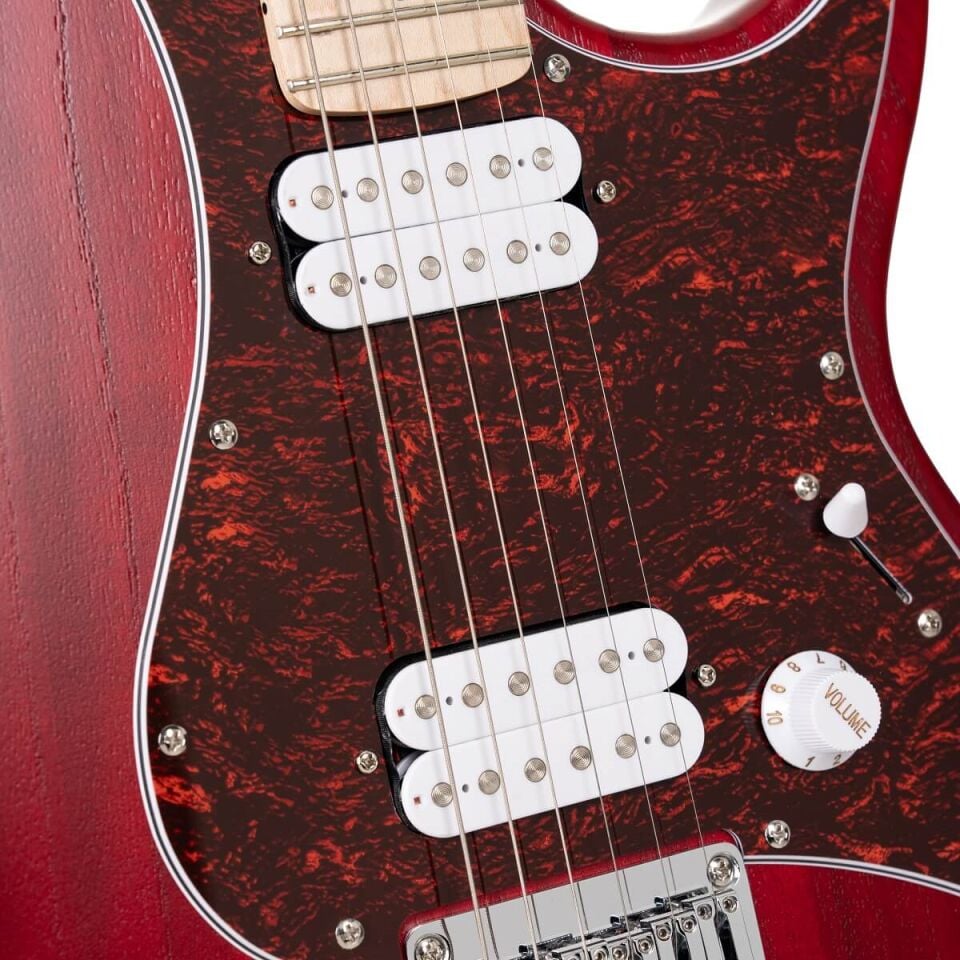 CORT G100HHOPBC Elektro Gitar - Open Pore Black Cherry (H-H)