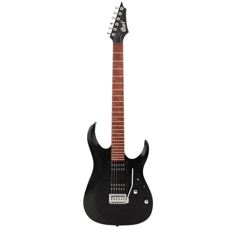 CORT X100 OPBK Elektro Gitar - Open Pore Black (H-H)