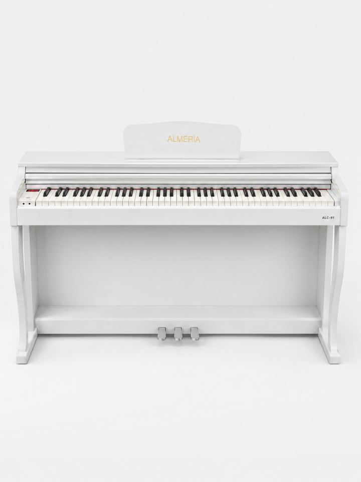 Almeria ALC-91 Dijital Piyano (Tabure + Kulaklık Hediyeli) Beyaz