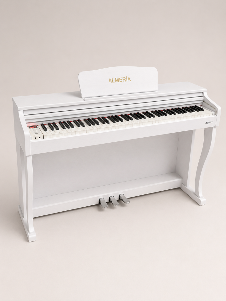 Almeria ALC-91 Dijital Piyano (Tabure + Kulaklık Hediyeli) Beyaz