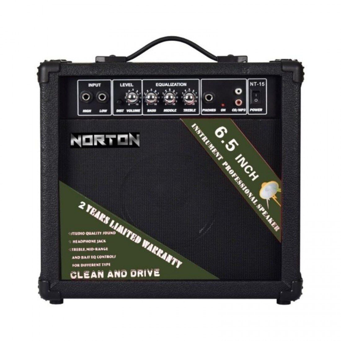 Norton NT-15 Elektro Gitar Amfisi 15W Distortion 3 Band EQ